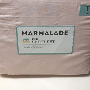 Marmalade sheets and pillowcases twin silver peony